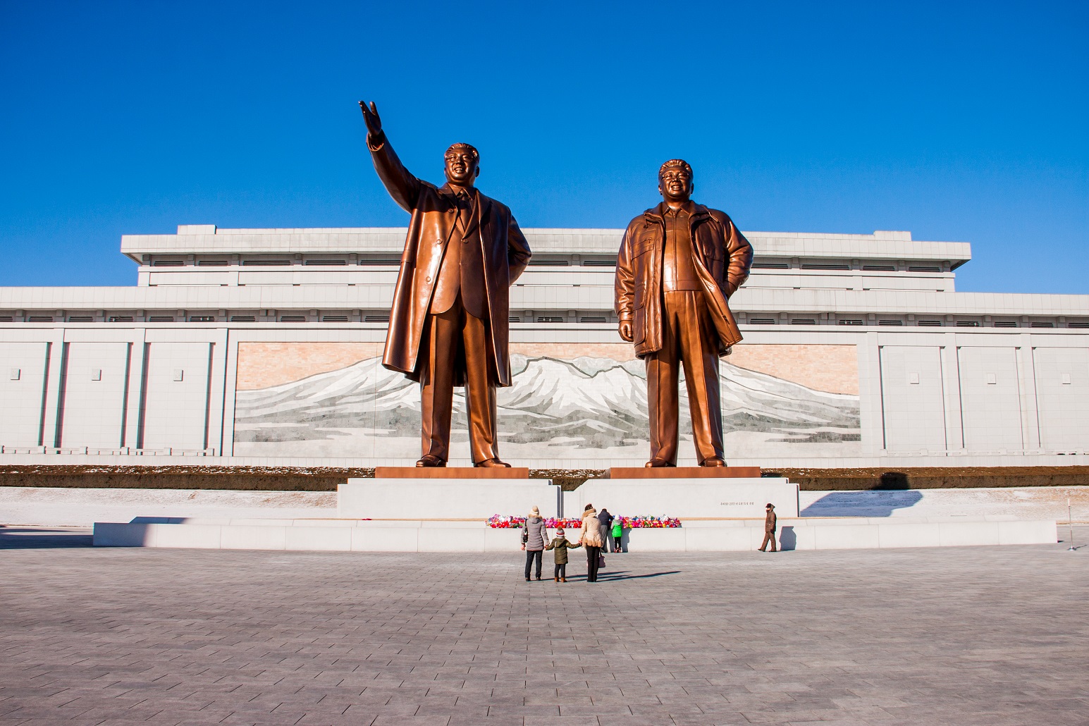 North Korea Hill Monument Mansu