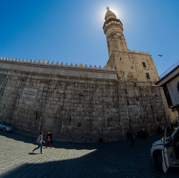 Umayyad mosque Minaret Damascus Syria