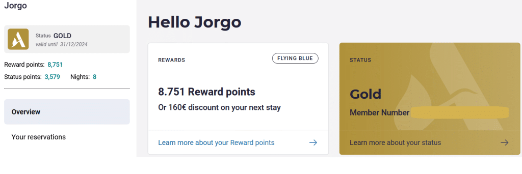 Earned Accor points linked to Flyingblue