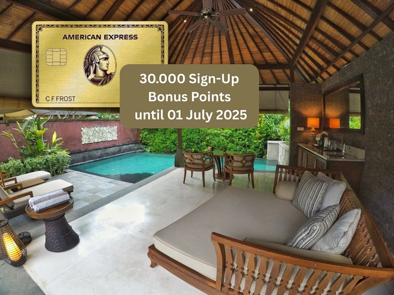 Current Promotion: 30.000 points with American Express Gold Belgium